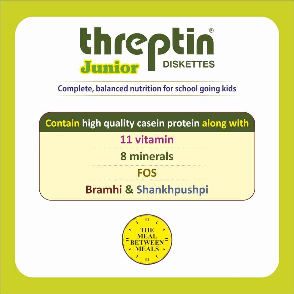 Threptin Junior Diskettes Protein Supplement For Kids - Kesar Pista